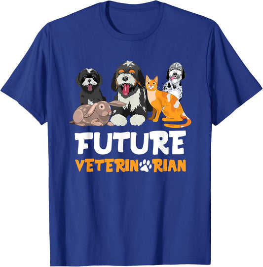Future Veterinarian - Cute Aspiring Veterinarian Student T-Shirt - T-Shirt | Royal