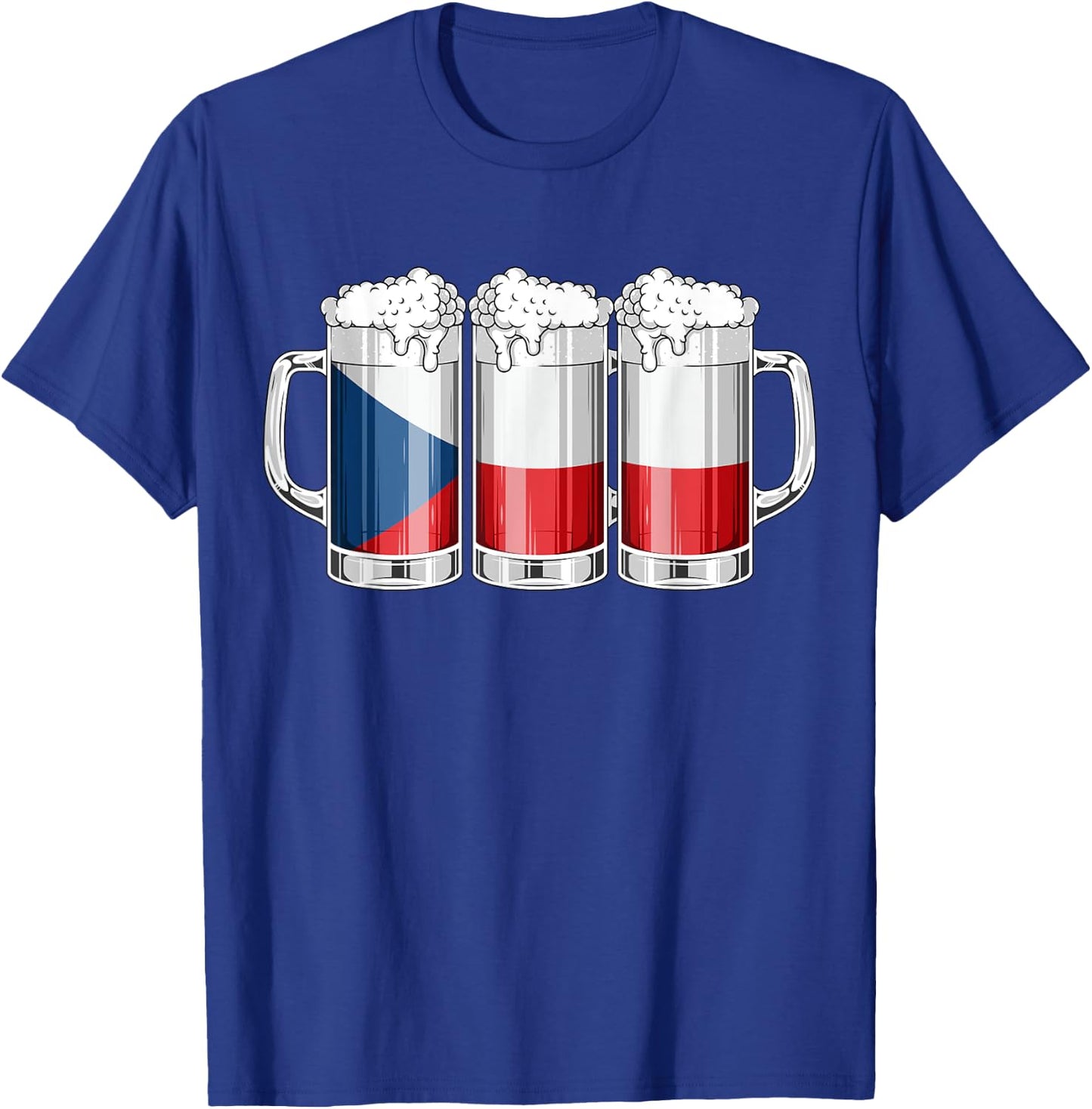 Beer Czech Shirt - Beer Czech Republic Flag Patriotic T-Shirt - T-Shirt | Royal