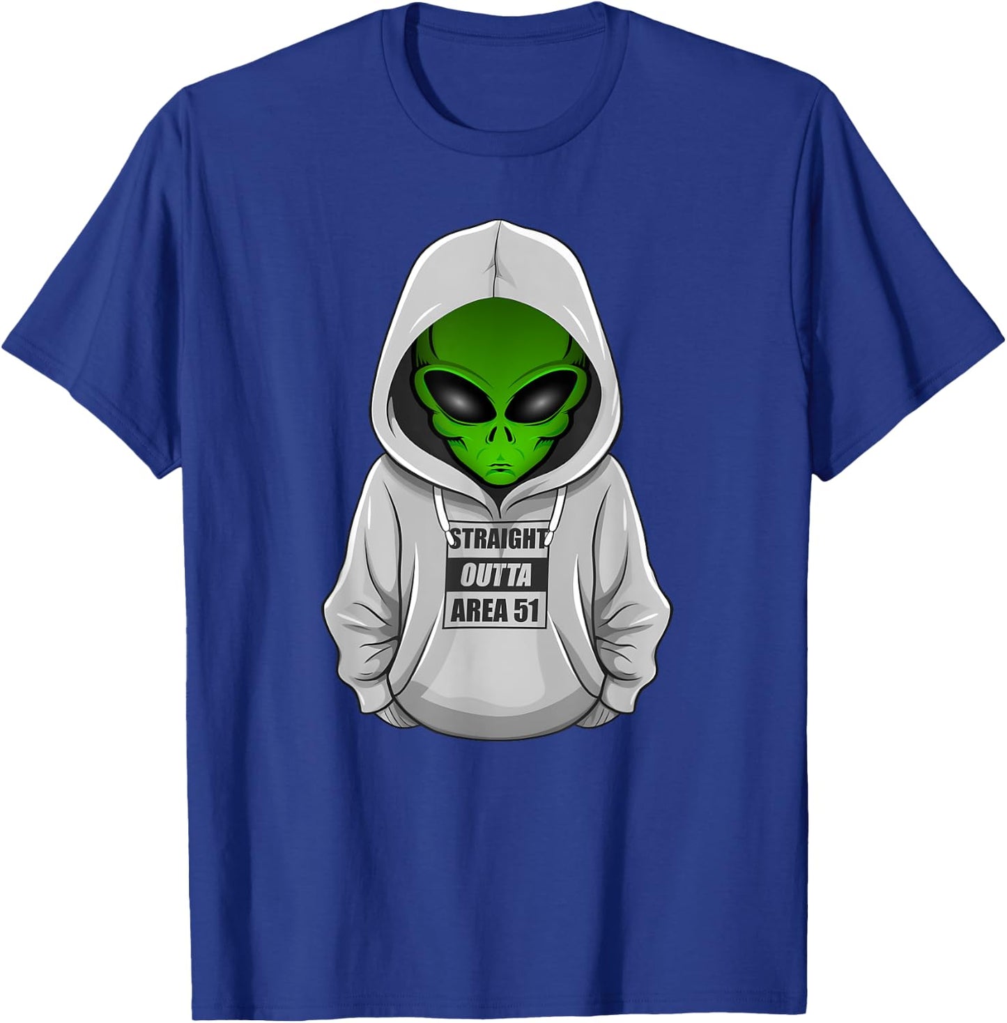 Cool Alien Halloween Costume Straight Outta Area 51 T-Shirt - T-Shirt | Royal