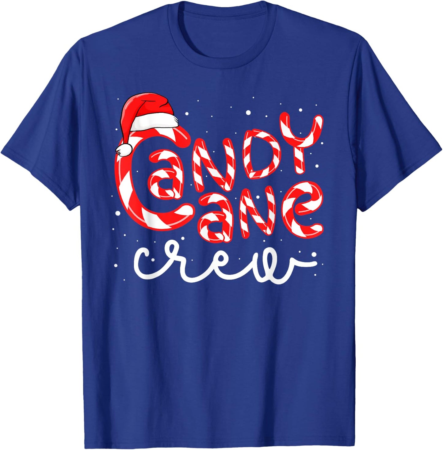 Candy Cane Crew Christmas Squad Xmas Family Matching Santa T-Shirt - T-Shirt | Royal