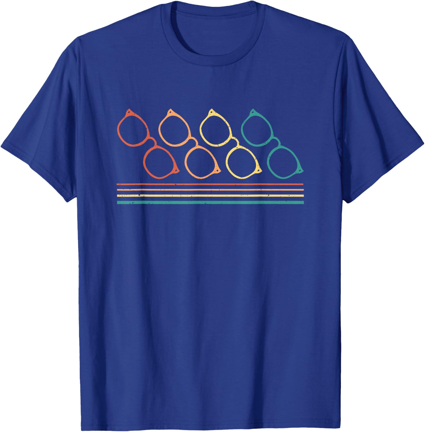 Vintage Retro Optician Optometrist Glasses T-Shirt - T-Shirt | Royal