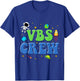 VBS Crew Vacation Bible School Space Astronaut Kids 2023 T-Shirt - T-Shirt | Royal
