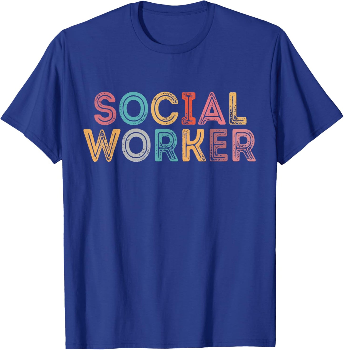 Social Worker Vintage School Social Worker T-Shirt - T-Shirt | Royal
