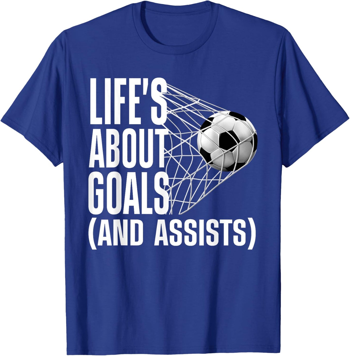 Cool Soccer Women Soccer Lovers Player Football Goal T-Shirt - T-Shirt | Royal
