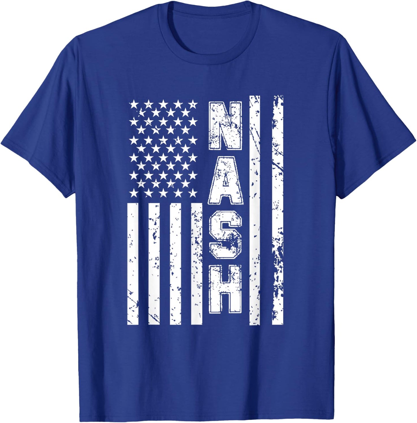 Nash United States Patriotic American Flag T-Shirt - T-Shirt | Royal