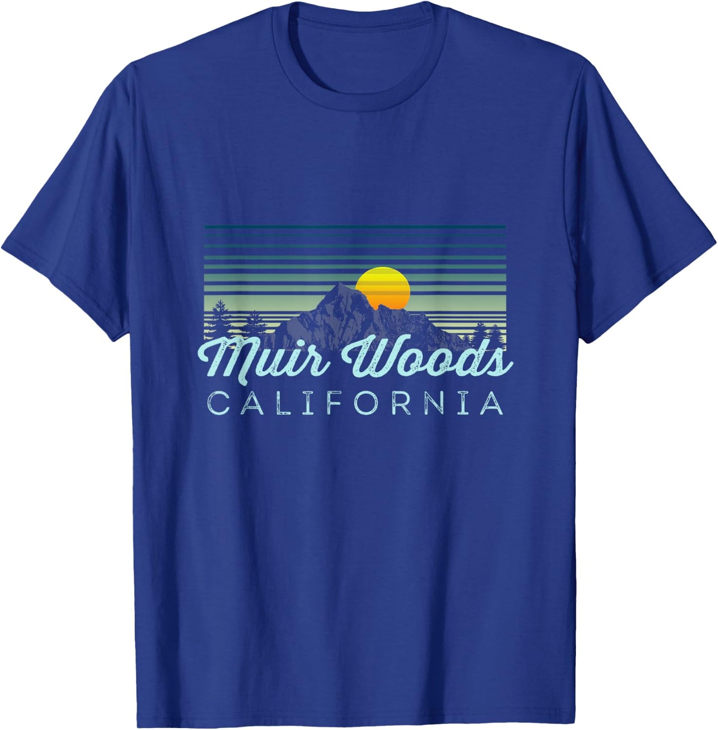 Muir Woods Retro Clothes & Gear - Muir Woods Souvenir T-Shirt - T-Shirt | Royal