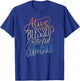 Alive Blessed Grateful - God is Good - Christian Faith T-Shirt - T-Shirt | Royal