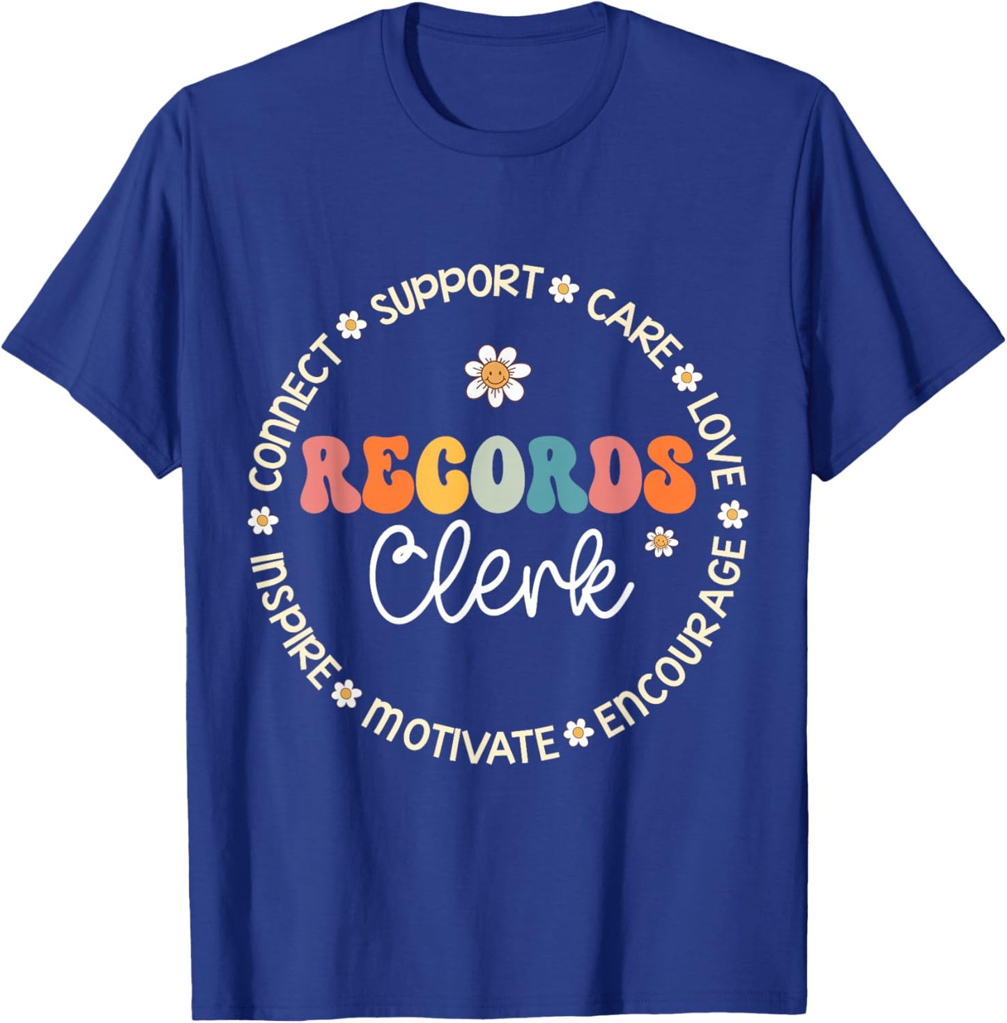 Records Clerk Appreciation Week Back to School T-Shirt - T-Shirt | Royal