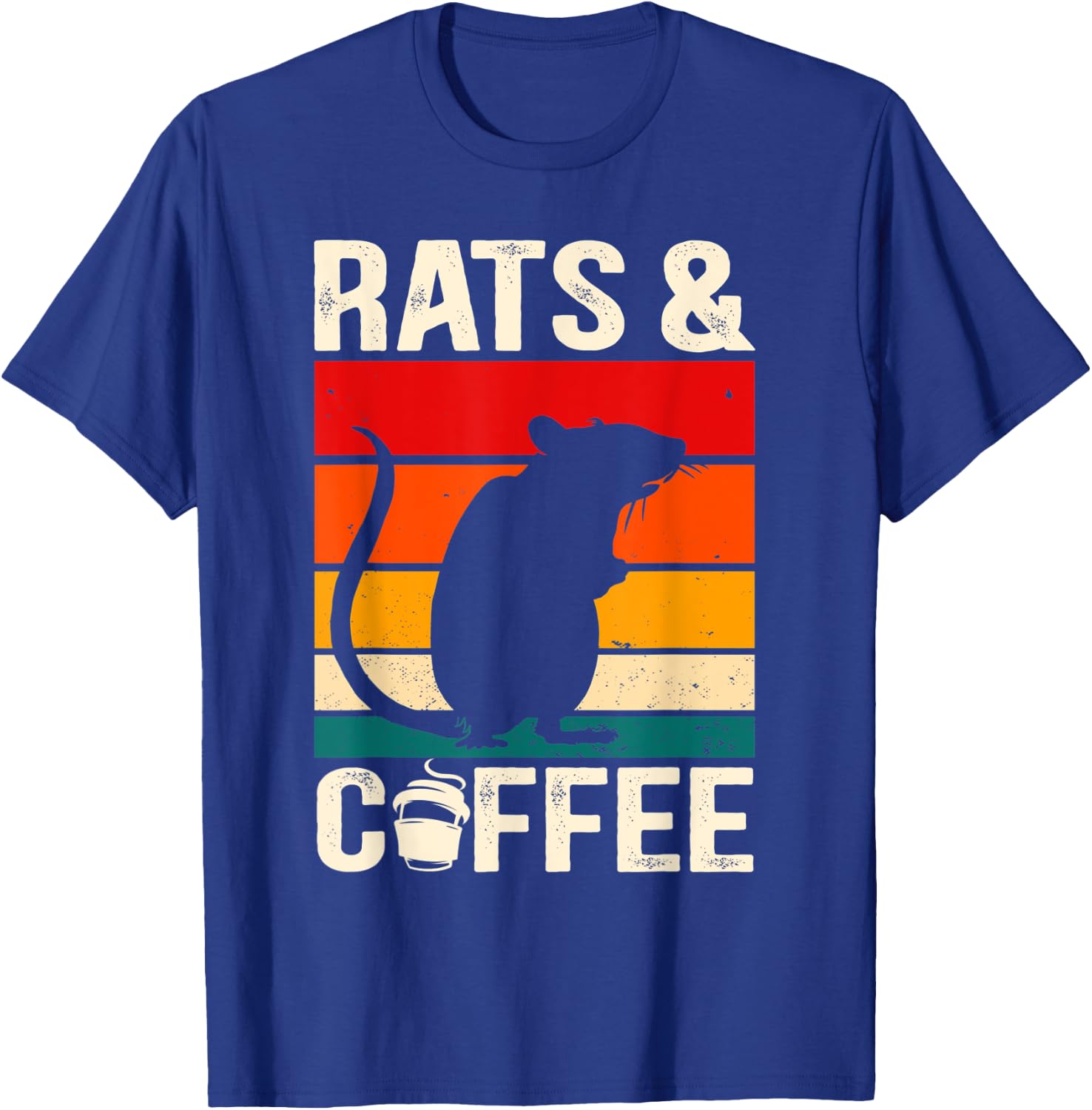 Rats And Coffee Rodent Pet Caffeine Lover Mouse Whisperer T-Shirt - T-Shirt | Royal