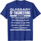 ..:Funny Engineer Definitions:.. - Glossary Of Engineering Terms - Funny Engineer Definitions - Adults - Black - X-Small T-Shirt - T-Shirt | Royal