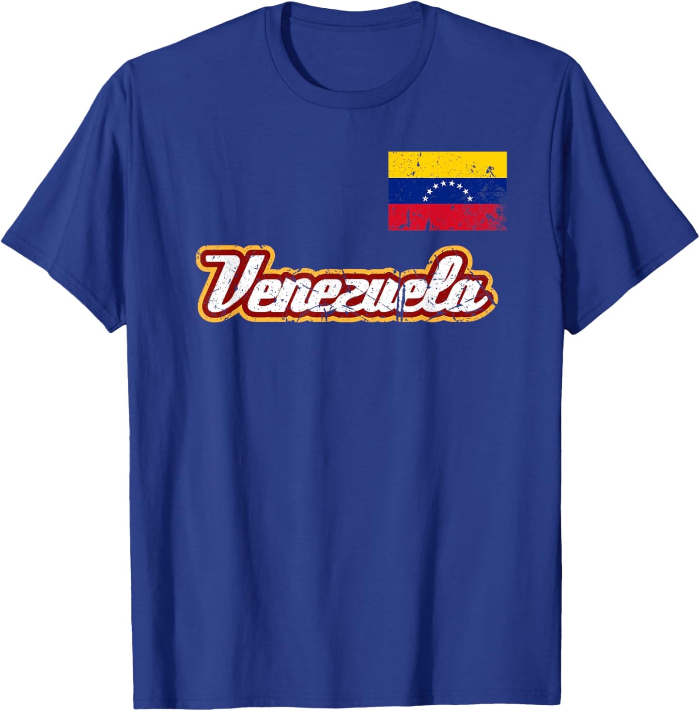 Venezuelan Baseball Player Venezuela Flag Baseball Team T-Shirt - T-Shirt | Royal