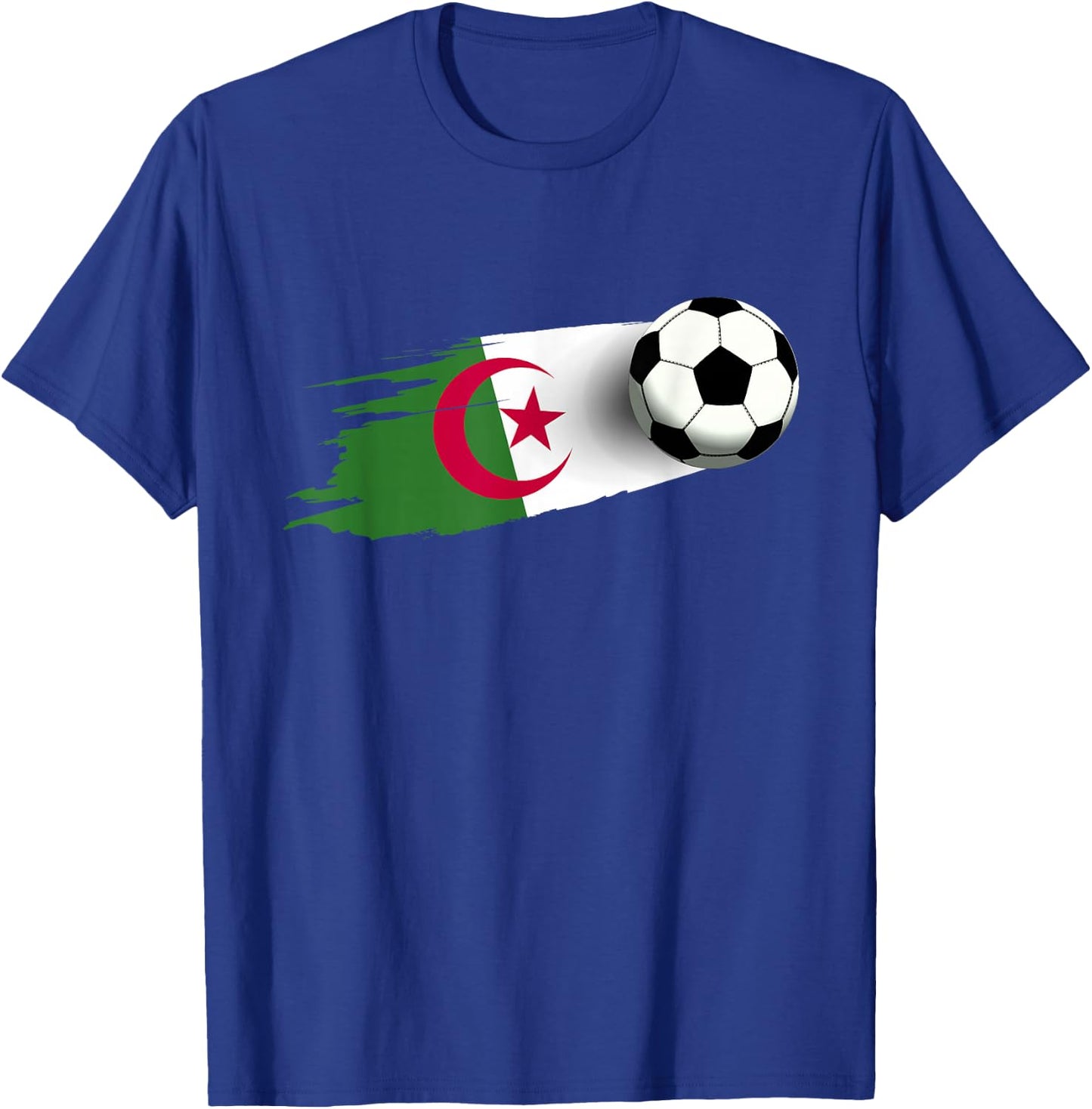 Algeria Flag Jersey Algerian Soccer Team Algerian T-Shirt - T-Shirt | Royal