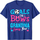 Gender Reveal Goals Or Bows Grandma Loves You Soccer T-Shirt - T-Shirt | Royal