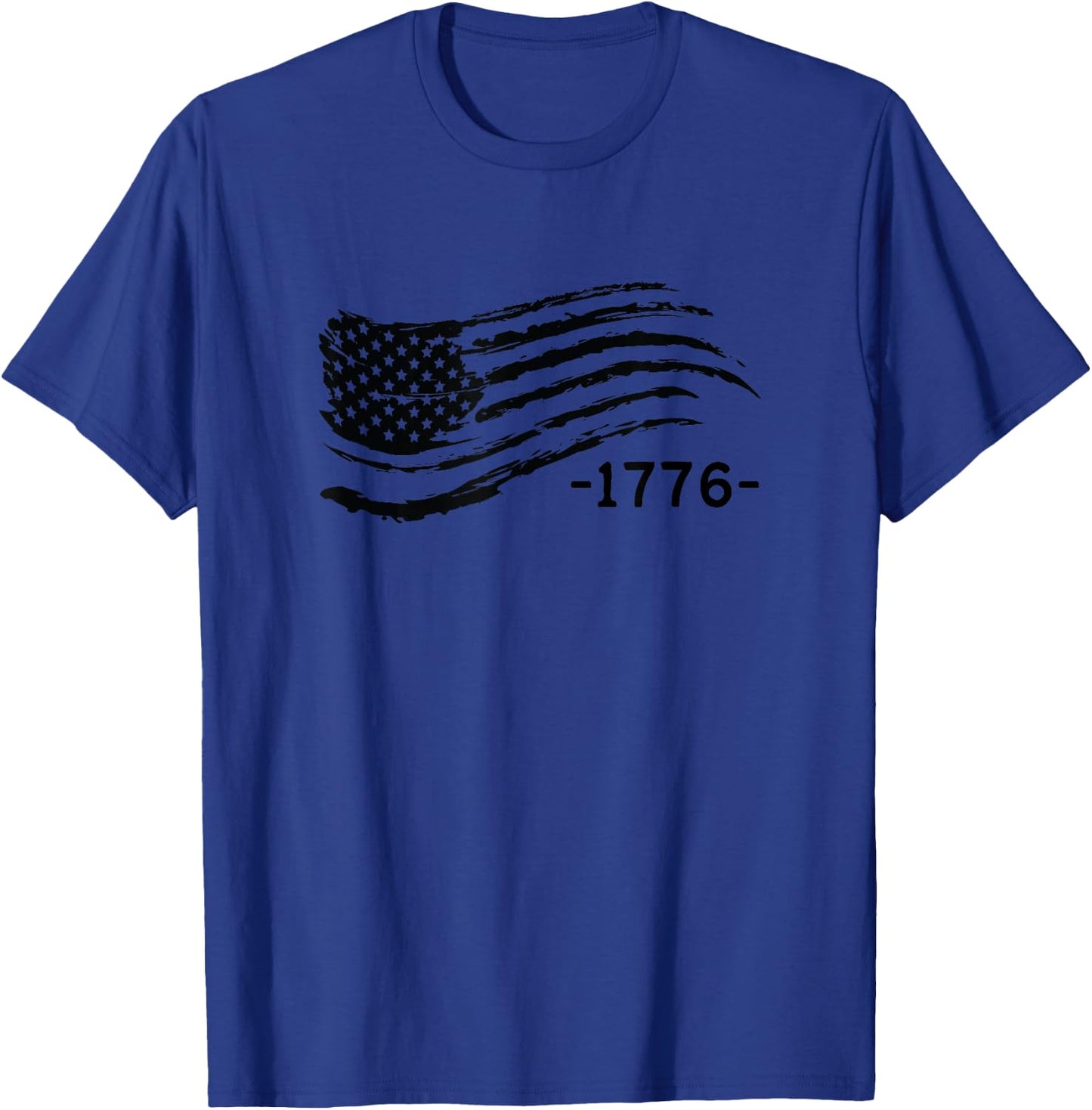 American Flag Gun Style Grunt Patriot Military Women Men T-Shirt - T-Shirt | Royal