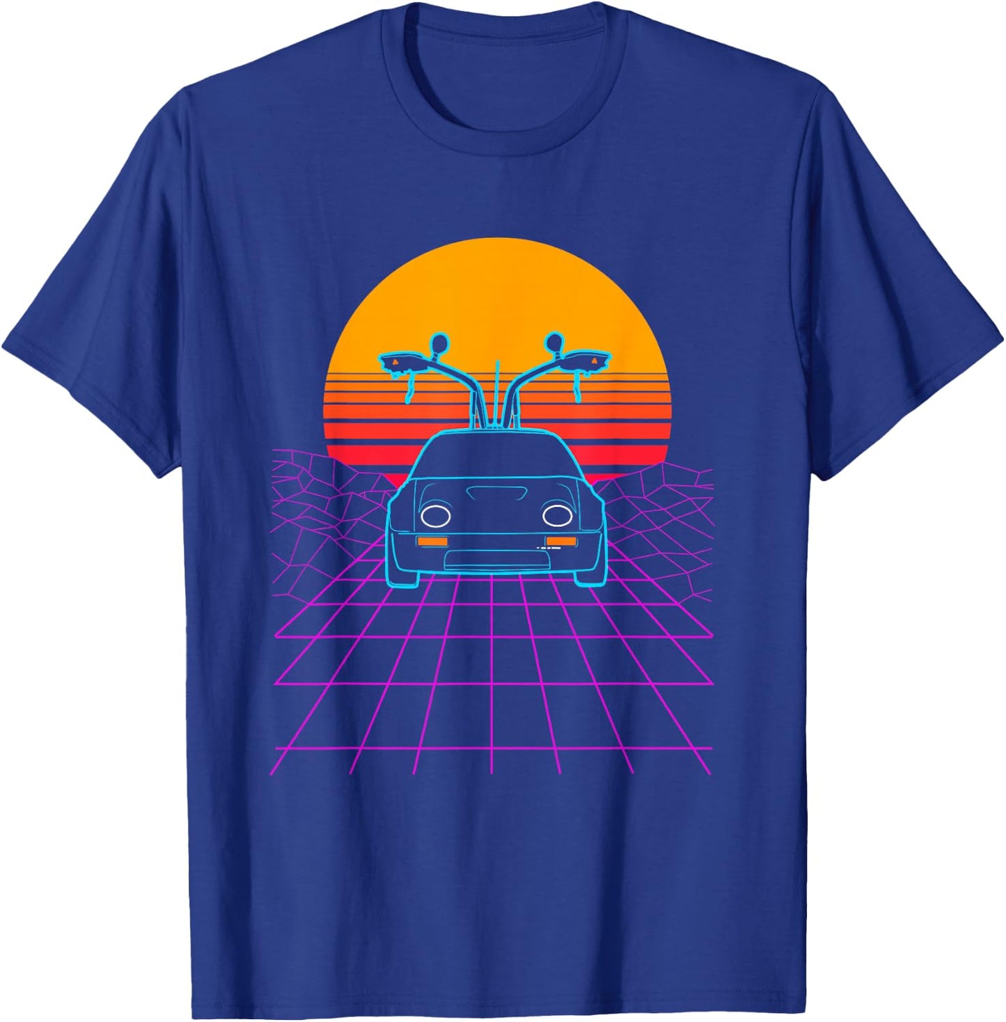 Autozam Synthwave Car Sunset T-Shirt - T-Shirt | Royal