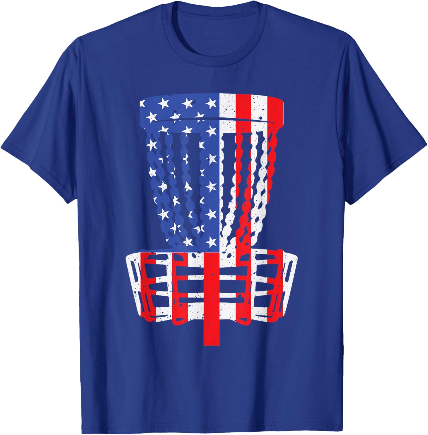 Funny Disc Golf Designs Women American Flag Golfers T-Shirt - T-Shirt | Royal