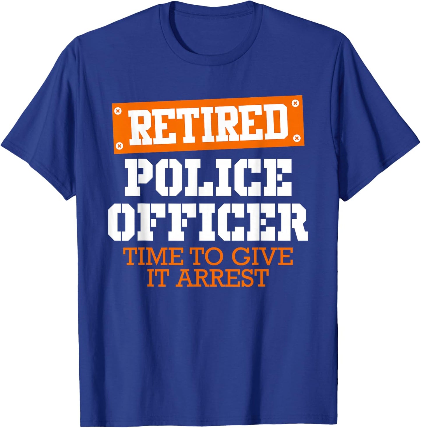 Police officer retired policeman pension Retirement T-Shirt - T-Shirt | Royal