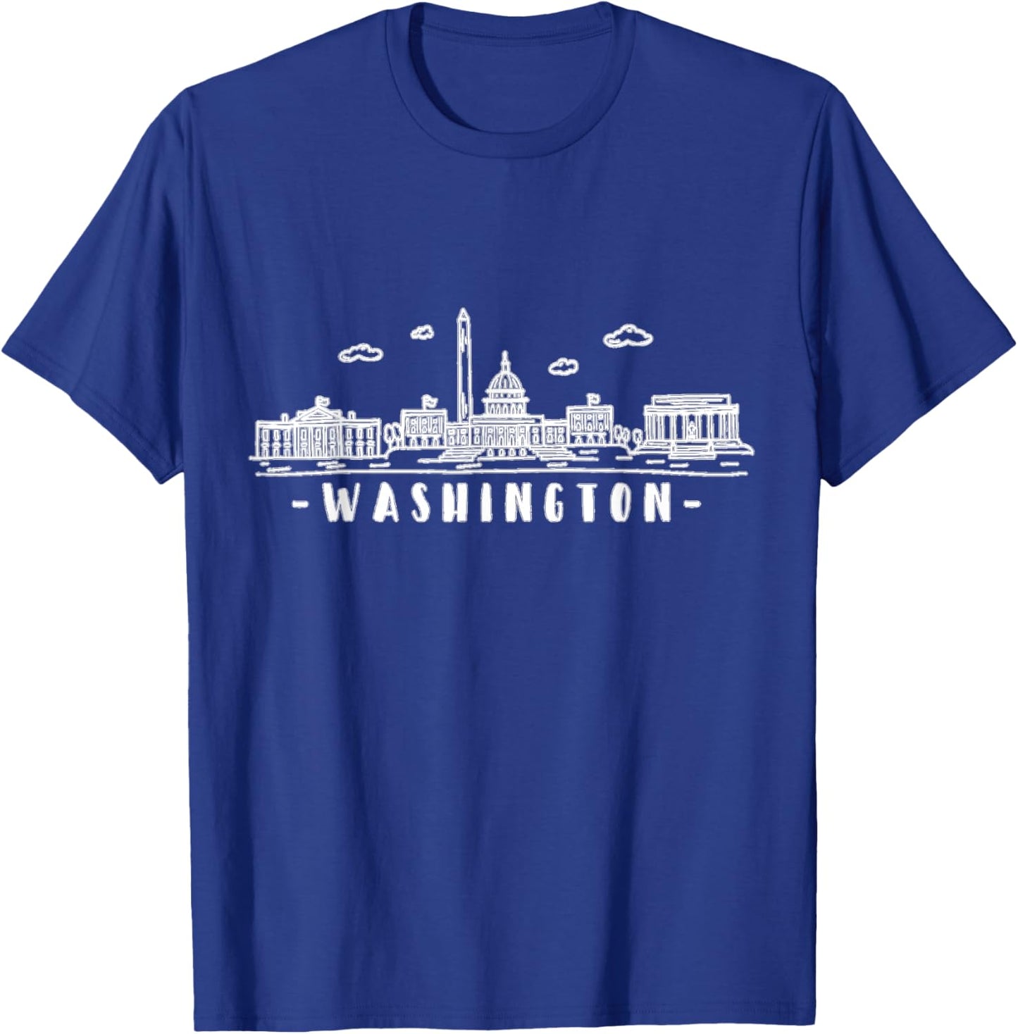 Washington DC Skyline T-Shirt - T-Shirt | Royal
