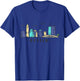 Austin Texas Vintage Skyline T-Shirt - T-Shirt | Royal