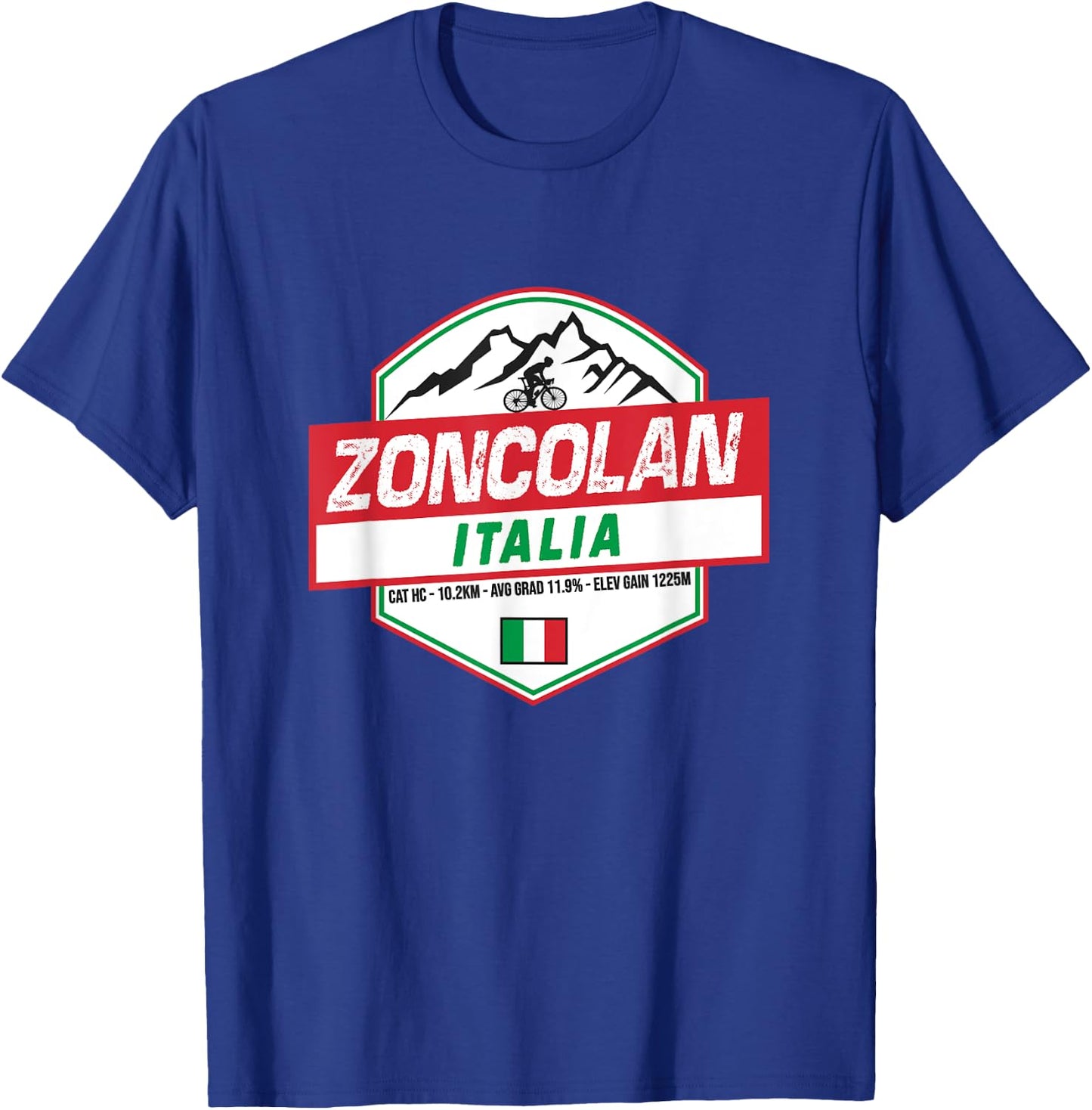 Monte Zoncolan Cyclist Italy Cycling Holiday T-Shirt - T-Shirt | Royal