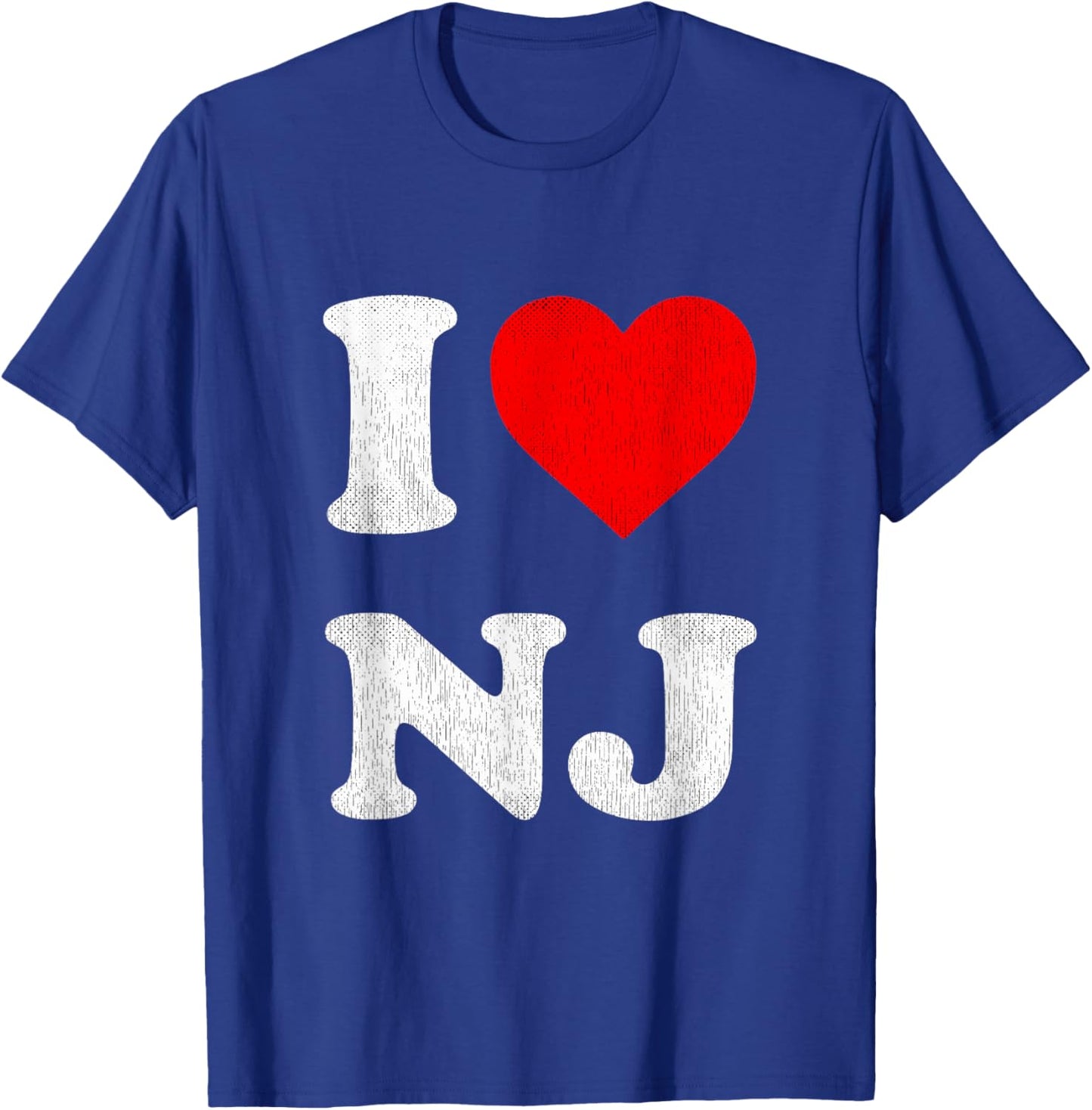I Love NJ Souvenir I Heart New Jersey T-Shirt - T-Shirt | Royal