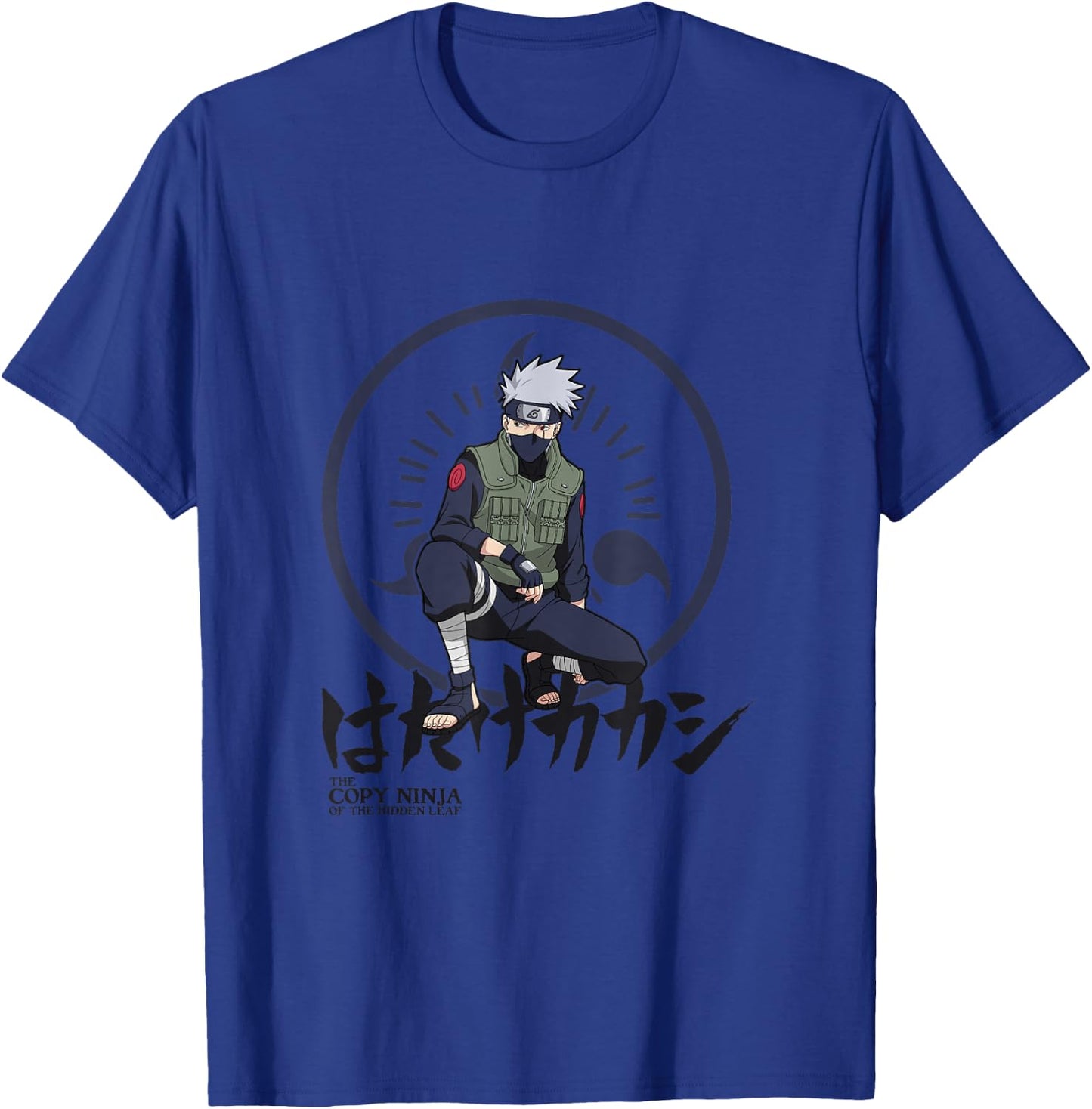 Naruto Shippuden Kakashi Character Kanji Small T-Shirt - T-Shirt | Royal