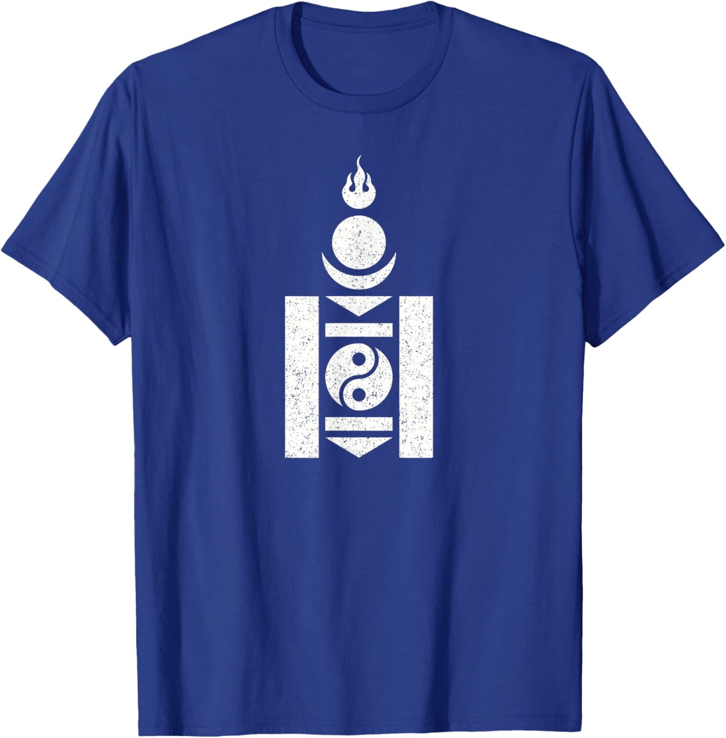 Mongolia Soyombo Symbol Mongolain Flag T-Shirt - T-Shirt | Royal