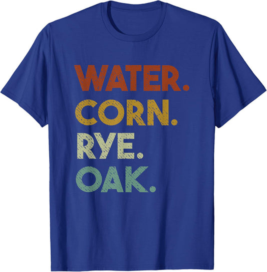 Bourbon Ingredient List Vintage T-Shirt - T-Shirt | Royal