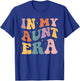 Groovy In My Aunt Era Baby Announcement for Aunt Auntie T-Shirt - T-Shirt | Royal