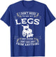Paraplegic Paraplegia Disabled Person Wheelchair Paraparesis T-Shirt - T-Shirt | Royal