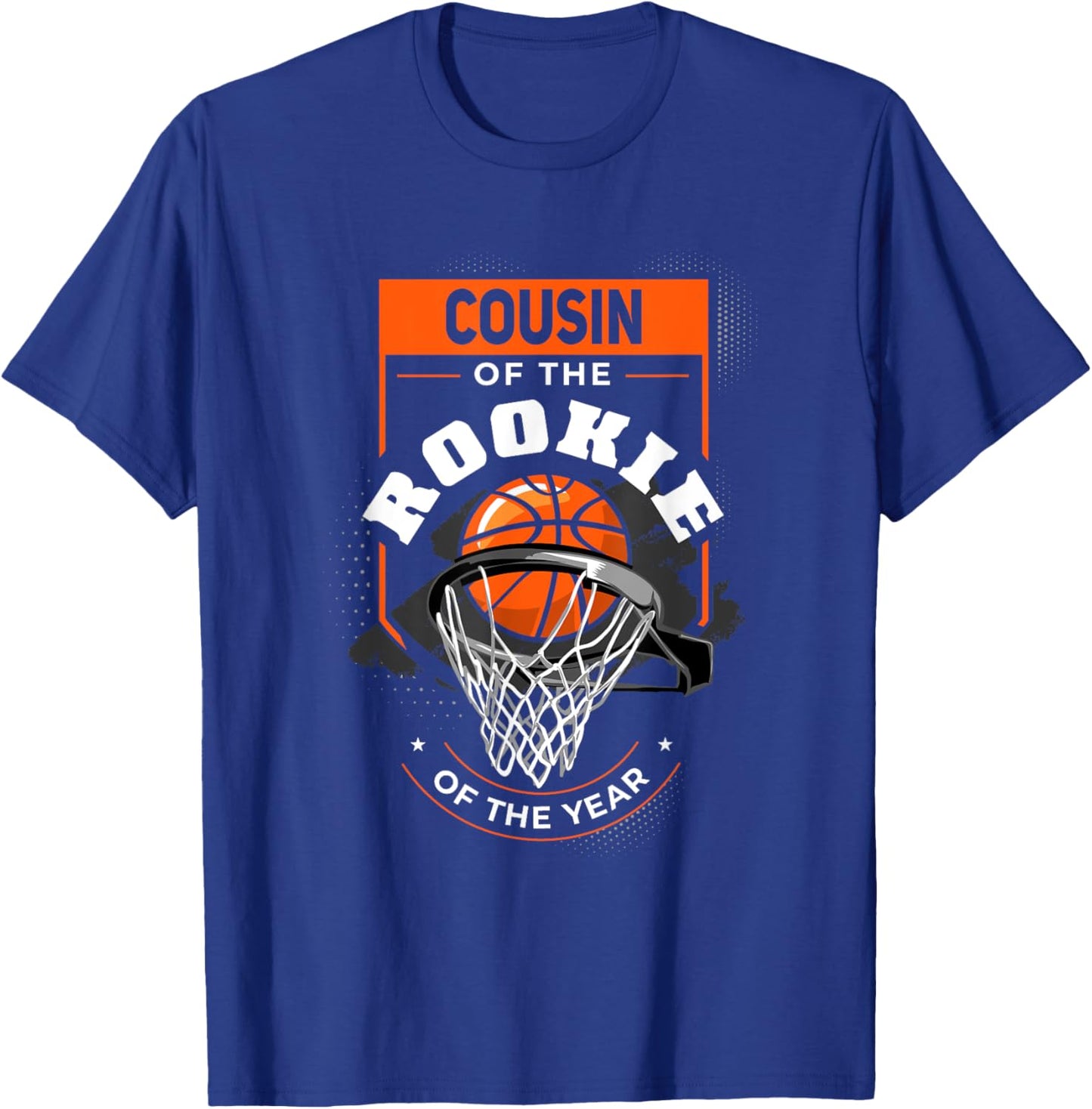 Cousin Rookie of the Year Basketball Cousin of the Rookie T-Shirt - T-Shirt | Royal