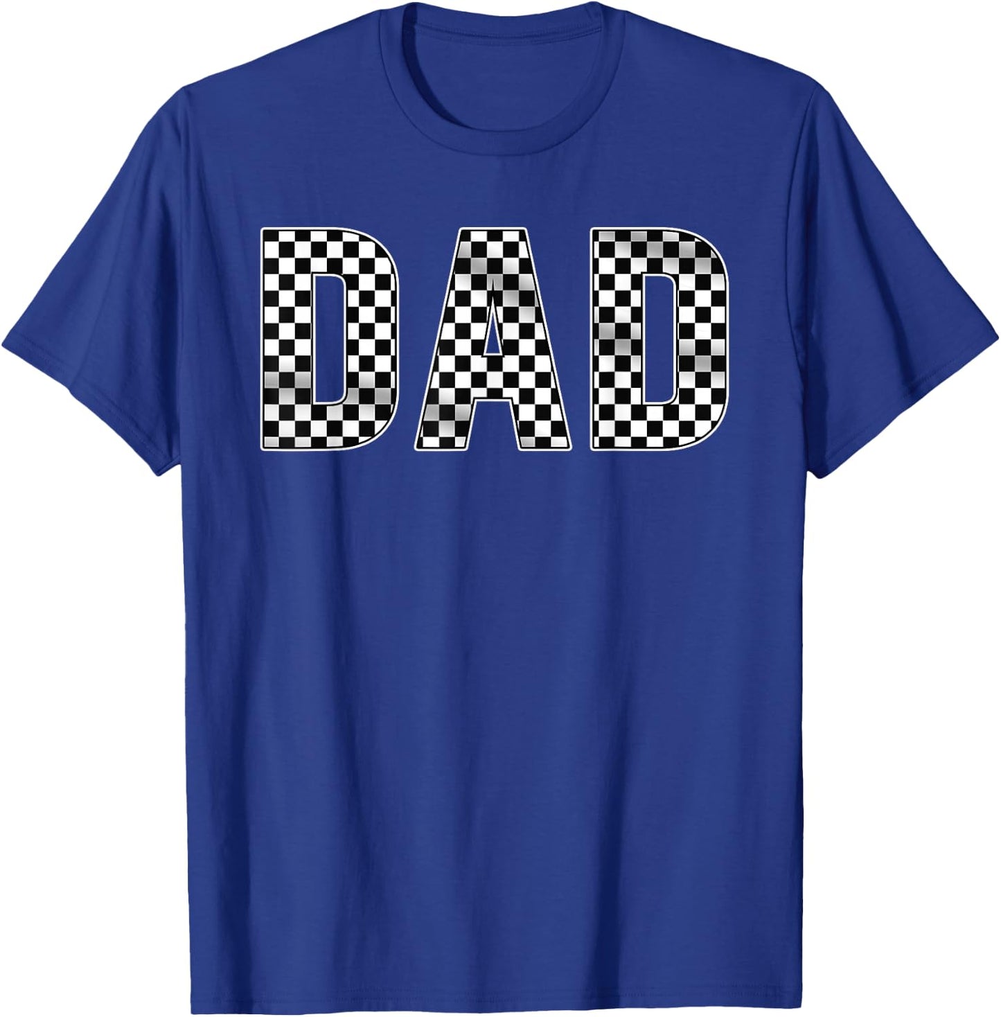 Pit Crew Dad Racing Car Family Matching Birthday Party T-Shirt - T-Shirt | Royal