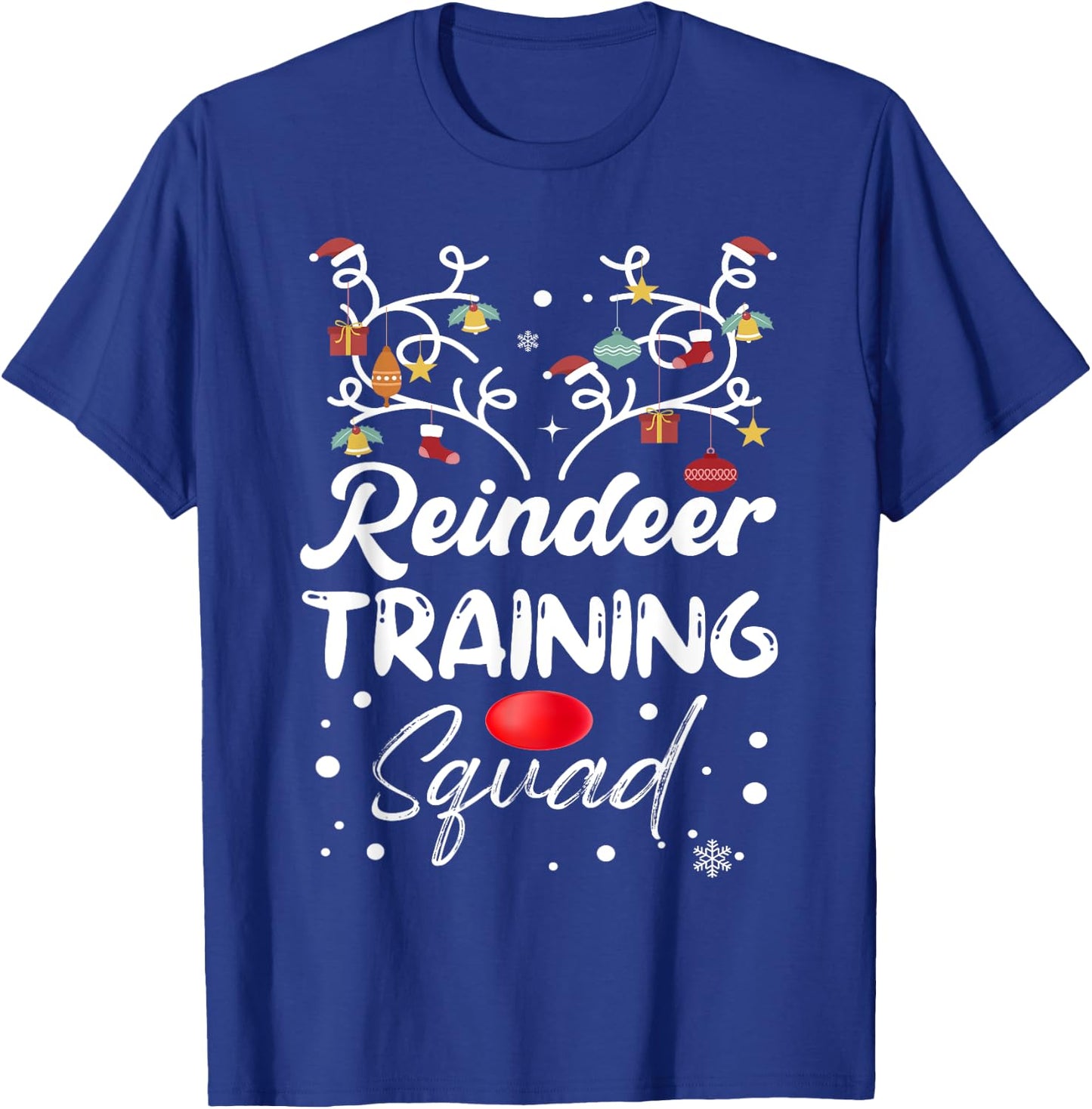 Christmas Running Reindeer Runner Training Squad Team T-Shirt - T-Shirt | Royal