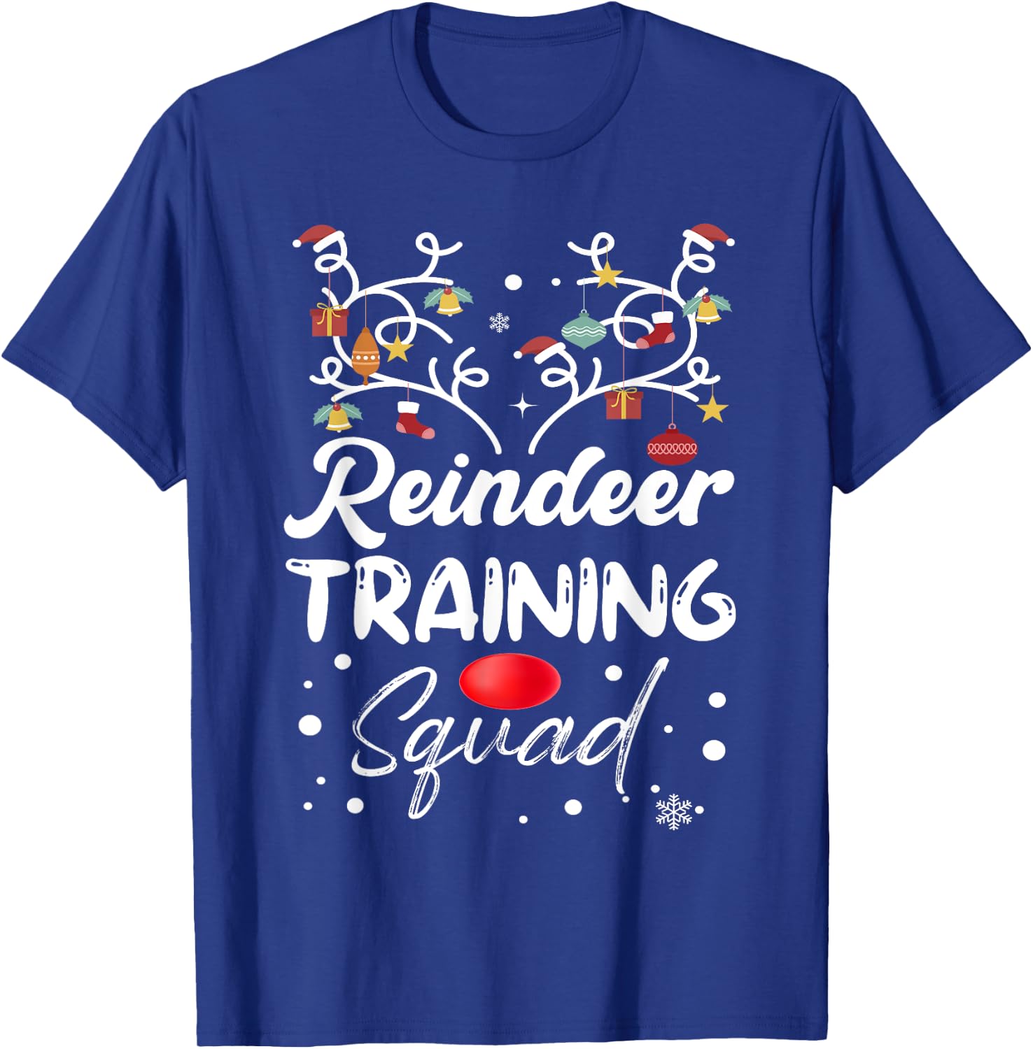 Christmas Running Reindeer Runner Training Squad Team T-Shirt - T-Shirt | Royal