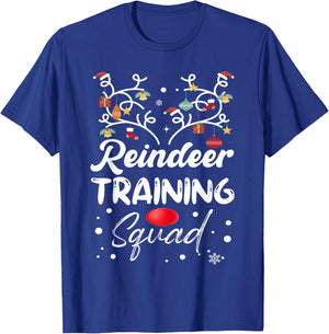 Christmas Running Reindeer Runner Training Squad Team T-Shirt - T-Shirt | Royal