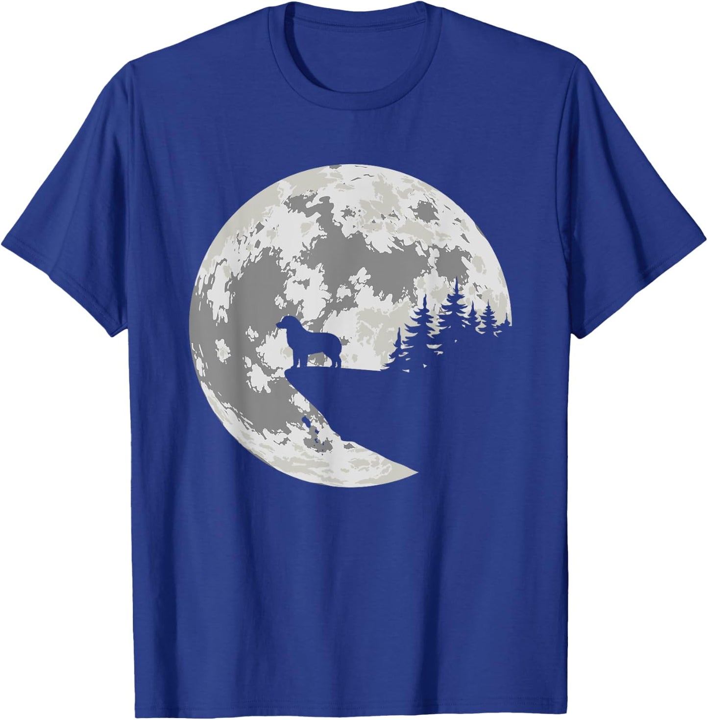 Australian Shepherd Moon Halloween Costume T-Shirt - T-Shirt | Royal