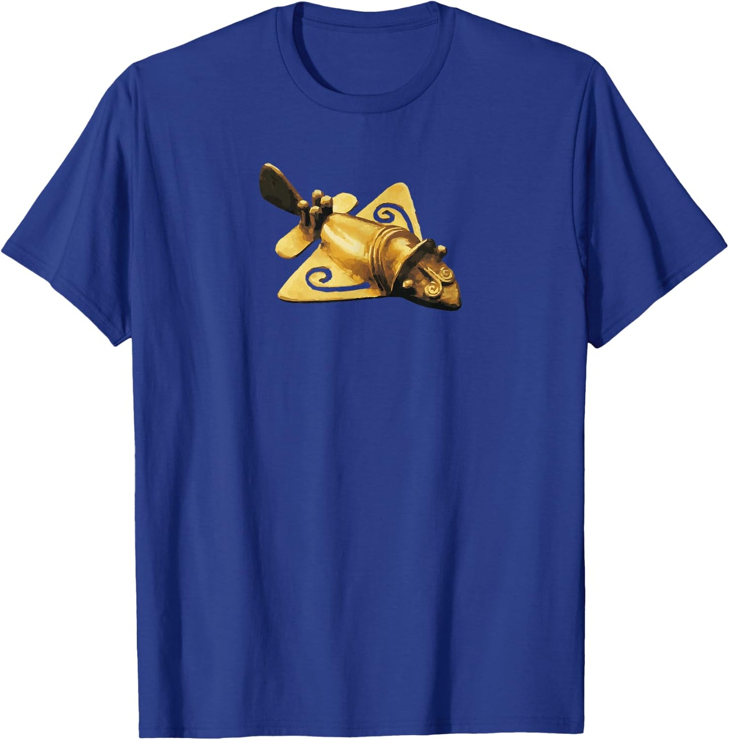 Quimbaya Gold Airplane Columbians Ancient Oldest Artifacts T-Shirt - T-Shirt | Royal