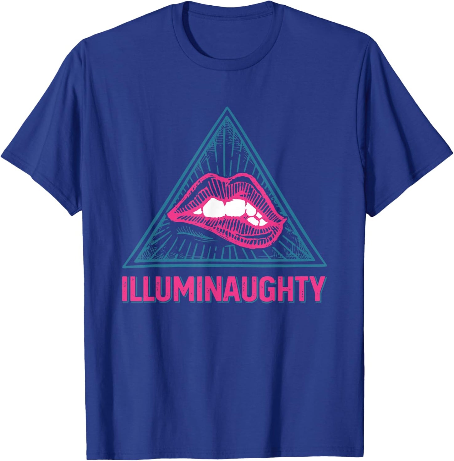 Illuminaughty Black -Adults Modern Lightweight Classic Fit Short Sleeve T-Shirt - T-Shirt | Royal