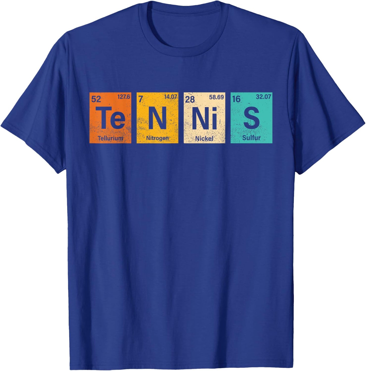 Periodic Table Tennis Player Funny Tennis Love tennis player T-Shirt - T-Shirt | Royal