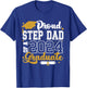 Proud Step Dad Of A 2024 Graduate Senior 2024 Class Of 2024 T-Shirt - T-Shirt | Royal