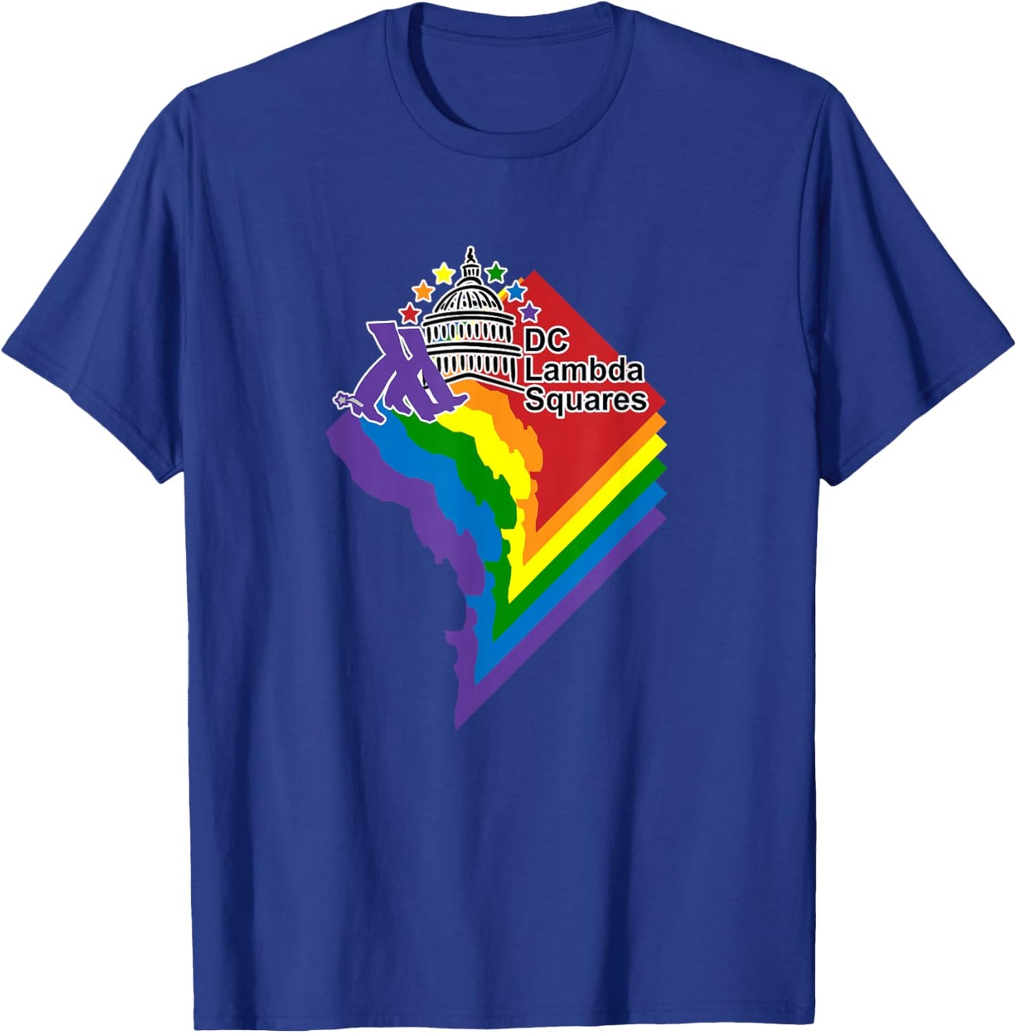 DC Lambda Squares Apparel T-Shirt - T-Shirt | Royal