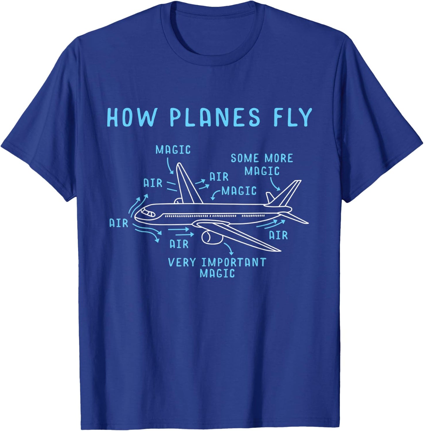 Airspace Engineering Aircraft Mechanic Science T-Shirt - T-Shirt | Royal