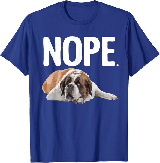 Funny Saint Bernard Art Women St. Bernard Dog Lovers T-Shirt - T-Shirt | Royal