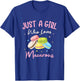 Just A Girl Who Loves Macarons Macaroons Sweet Dessert T-Shirt - T-Shirt | Royal