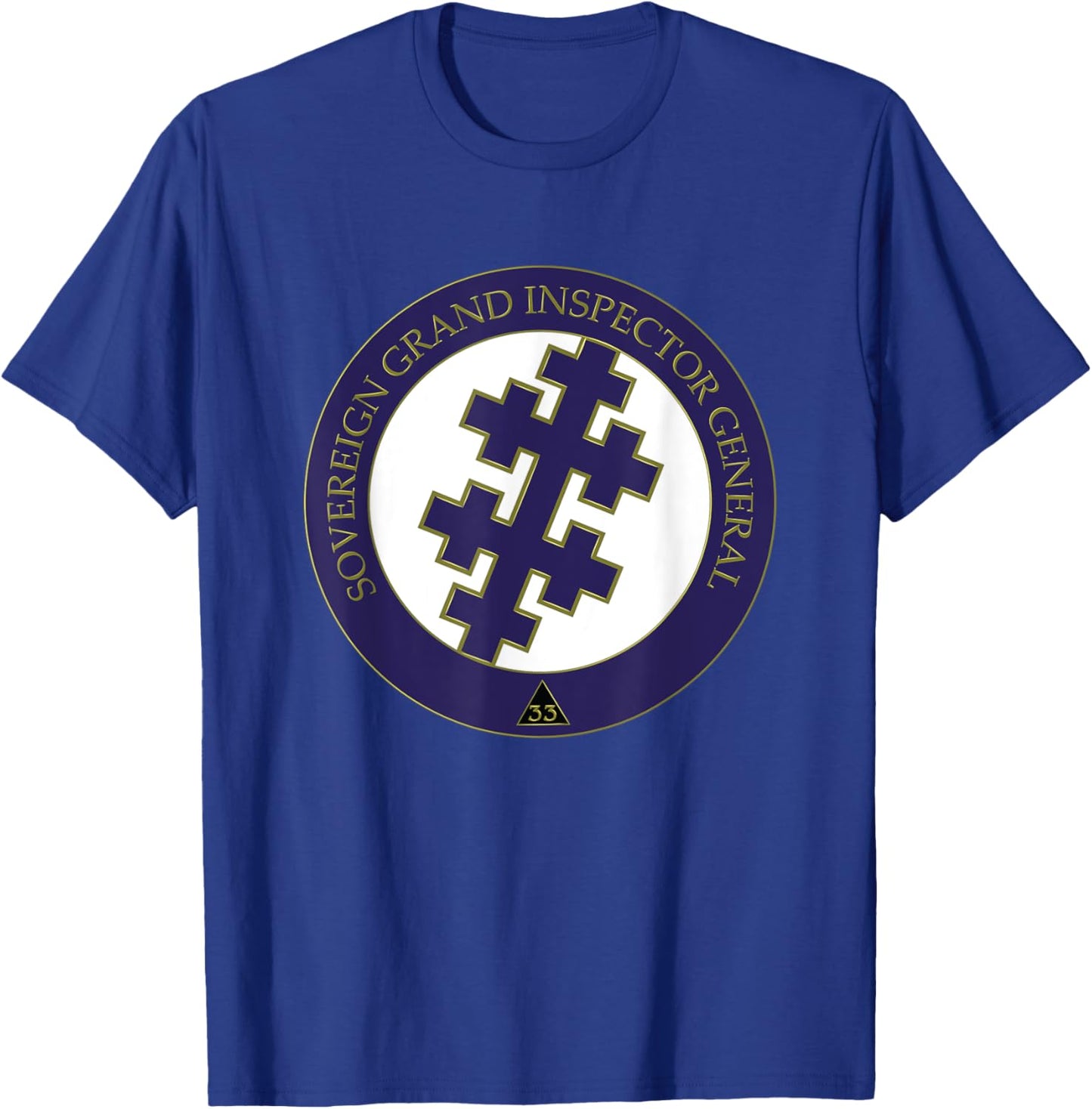 Sovereign Grand Inspector General Mason 33 AASR 33rd Masonic T-Shirt - T-Shirt | Royal