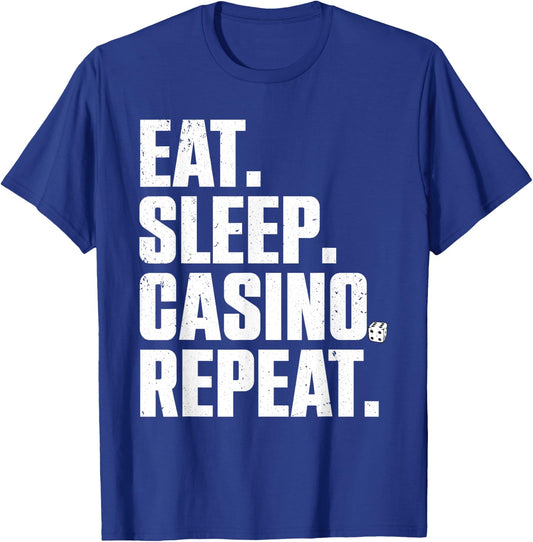 Funny Casino Lover Design Women Casino Gambler Poker T-Shirt - T-Shirt | Royal