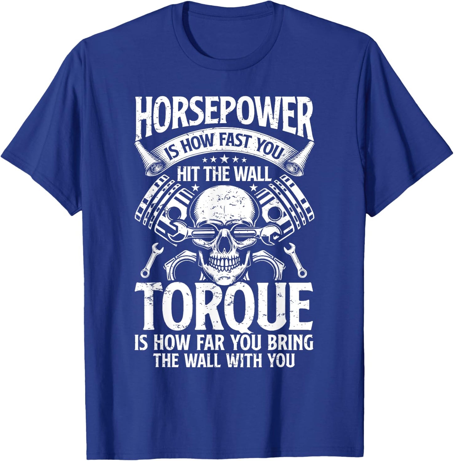 Horsepower Torque Definition Funny Car Auto Mechanic Dad Men T-Shirt - T-Shirt | Royal