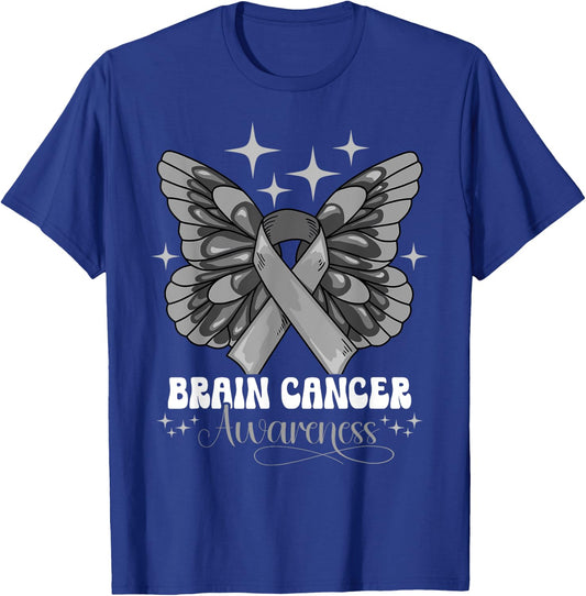 Brain Cancer Awareness T-Shirt - T-Shirt | Royal