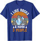 Retro Vintage I Like Rocks & Maybe 3 People Geologist T-Shirt - T-Shirt | Royal