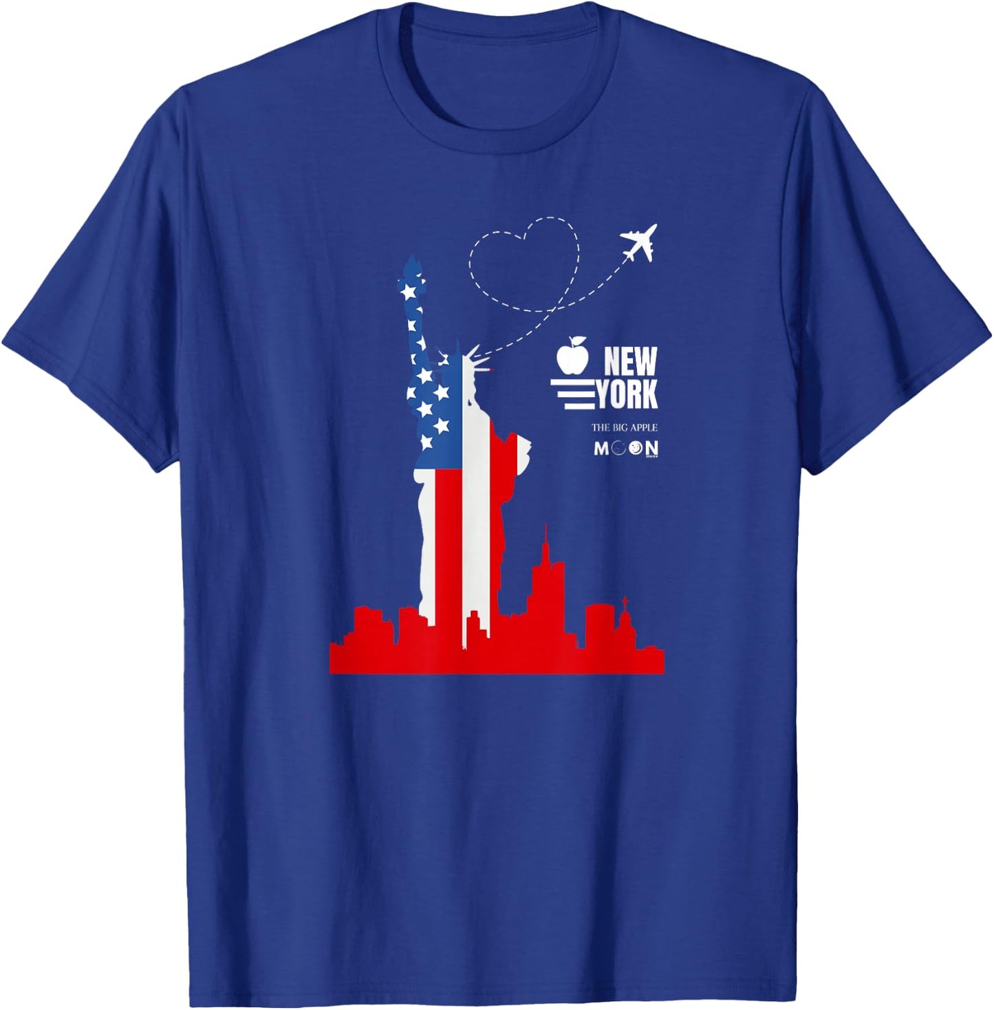 New York City Graphics I Love NY NYC Statue of Liberty T-Shirt - T-Shirt | Royal